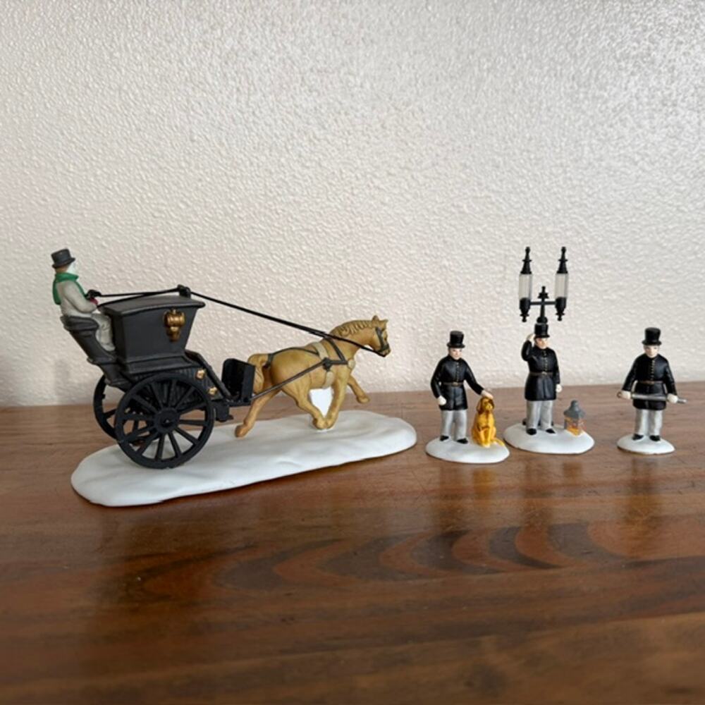 Department 56 Mixed Lot #13 Constables and Kings Road Cab